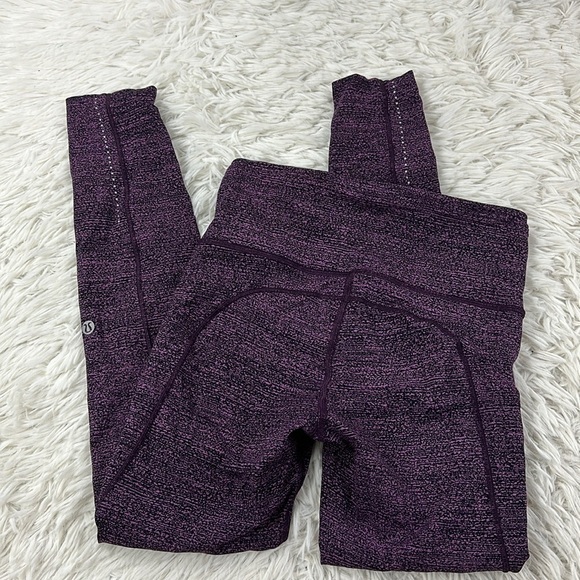 Lululemon Fast & Free 7/8 Tight II (Nulux 25") Salt Dark Mystic Black - Picture 5 of 7